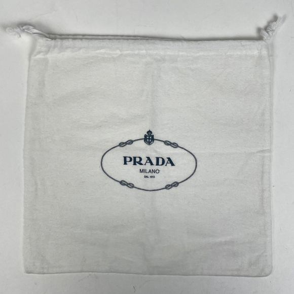Prada logo plate shoulder bag, crossbody, nylon, nero (black), women's - Picture 6 of 6